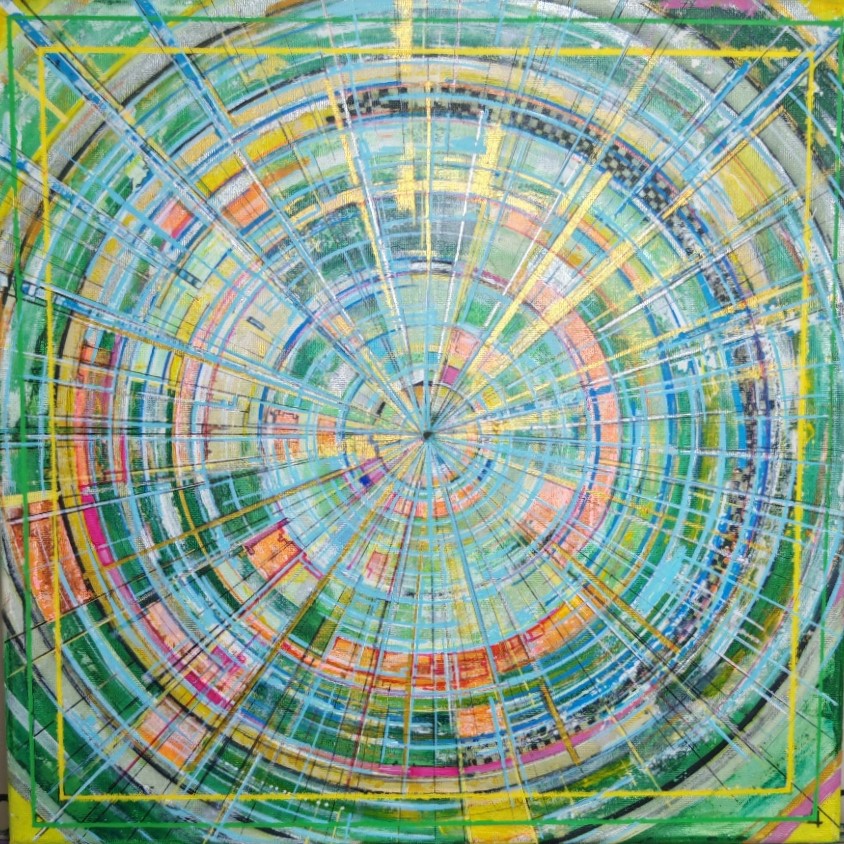 green abstract multiverse
